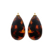 Acetate drops with rhodium-plated silver