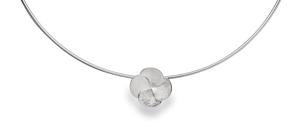 925/- Vedhæng børstet, dia.ER 0,03 WP1