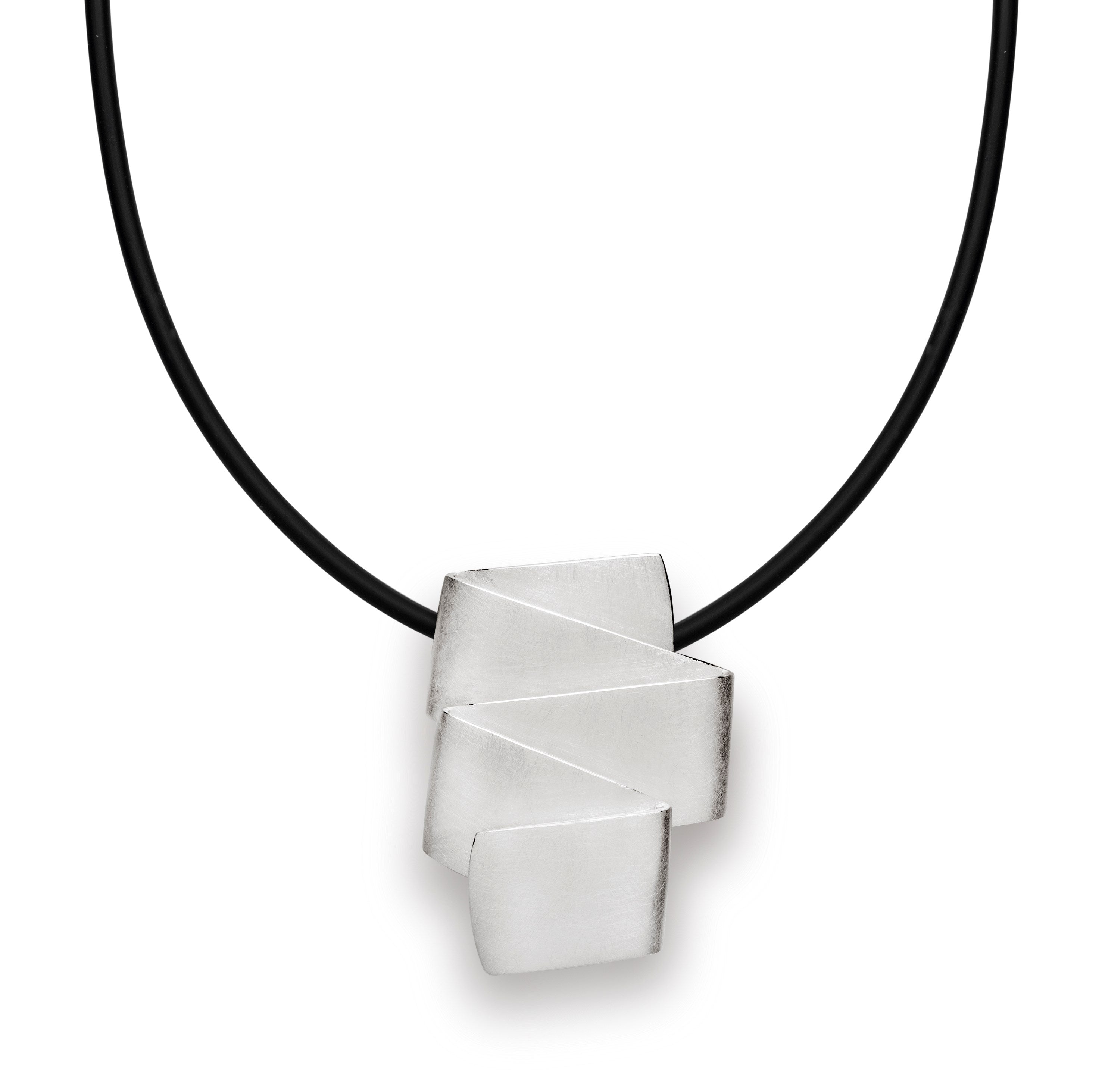 925/- Vedhæng, rho. børstet