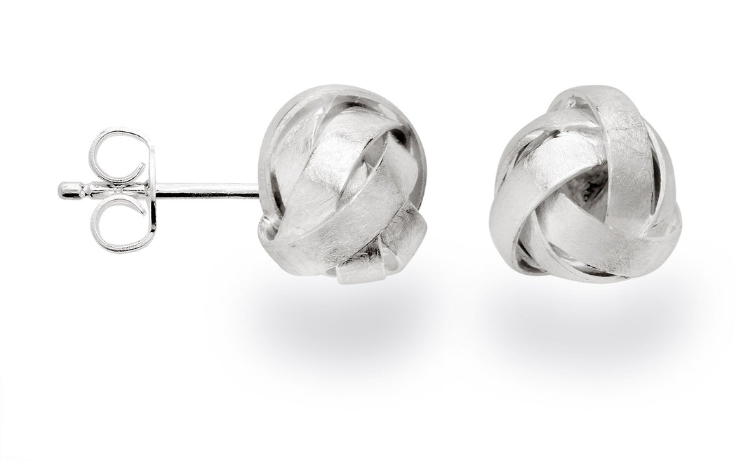 NOK 925 Ohrringe gebürstet