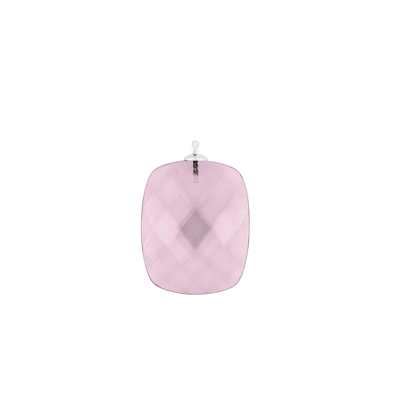 Facettiertes Quarzglas - 11 / Rhodiniert
