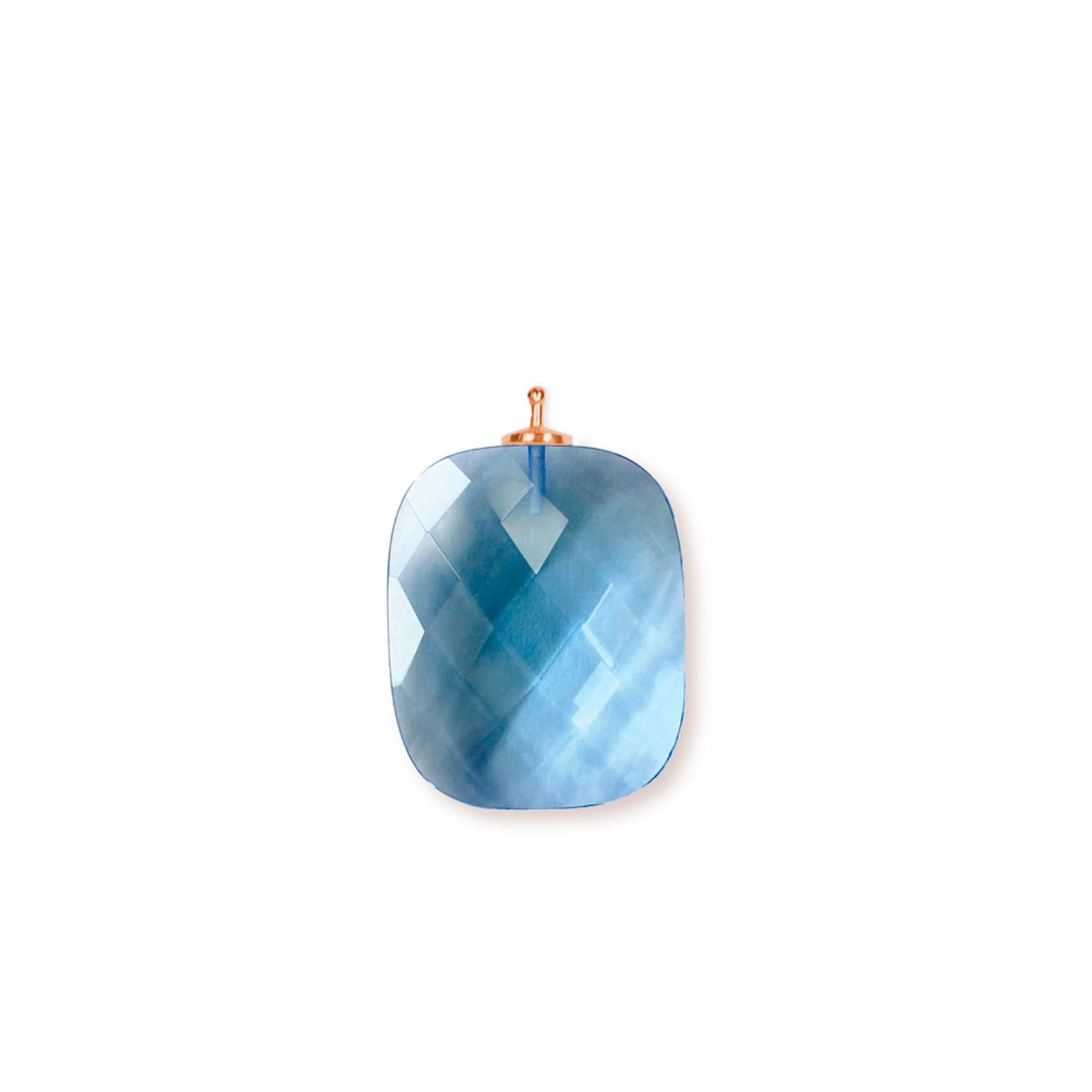 Faceted quartz glass