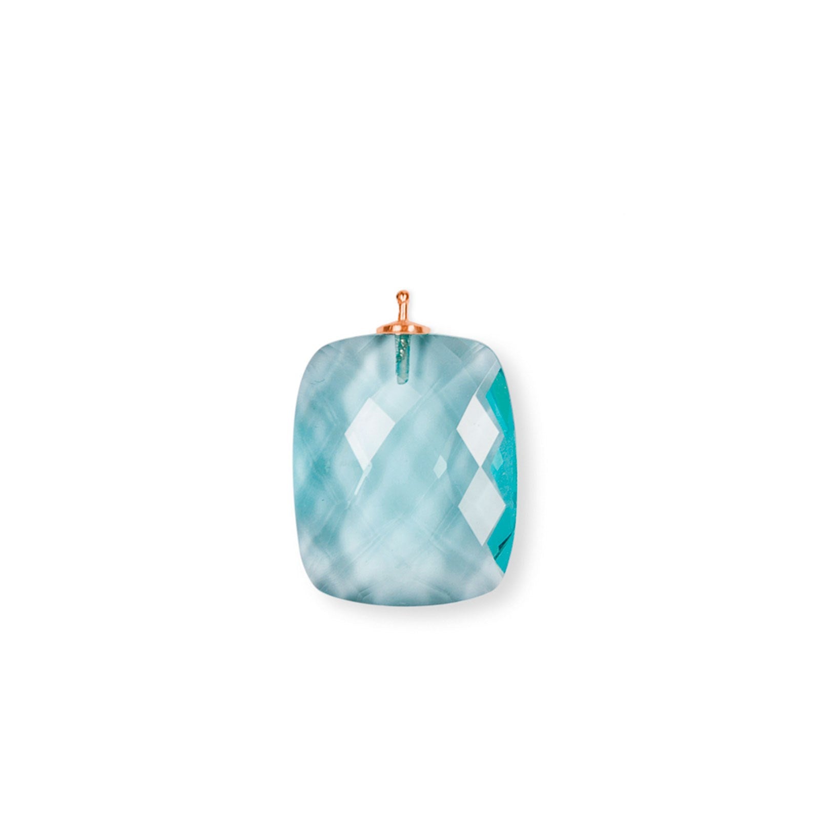 Faceted quartz glass