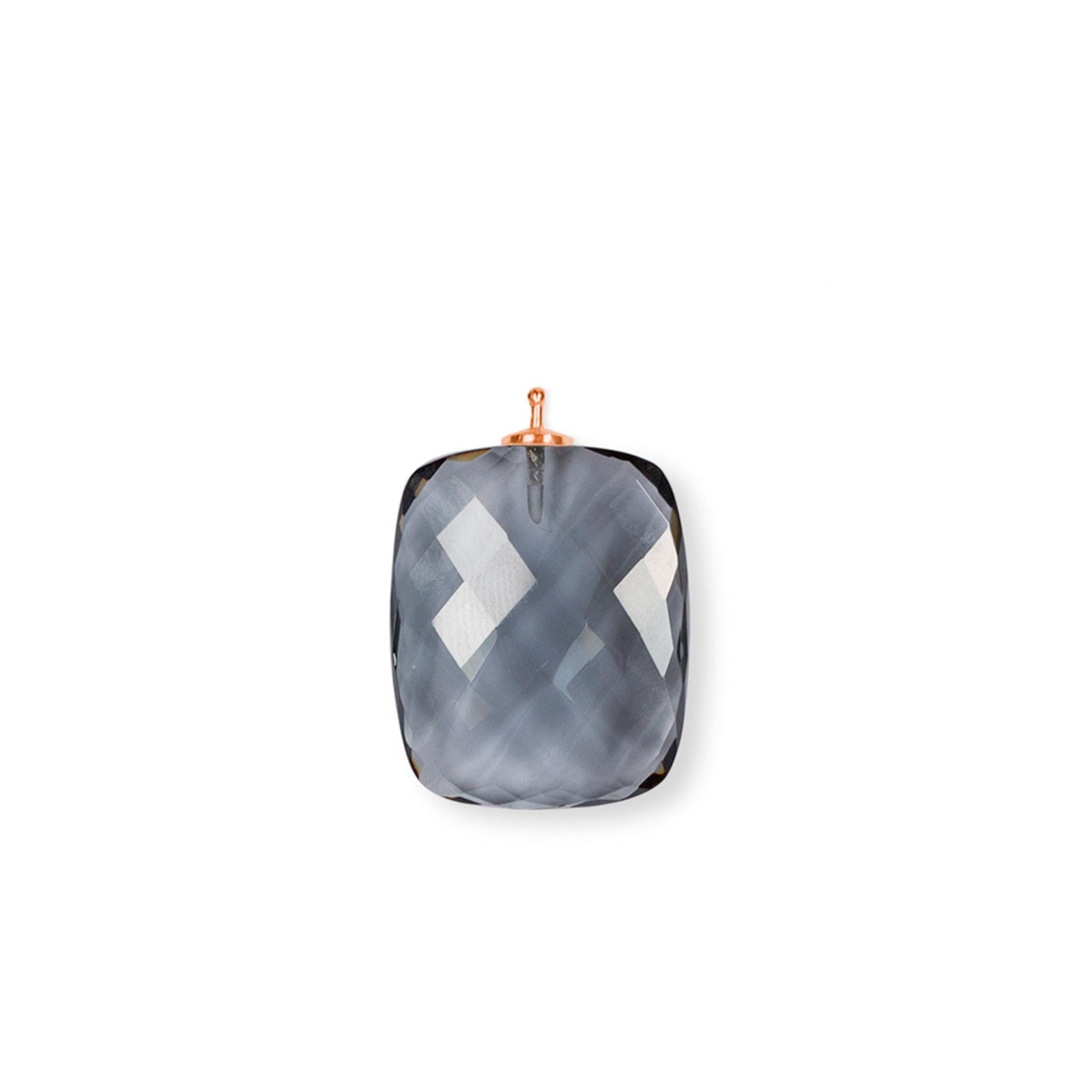 Faceted quartz glass