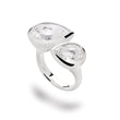 925/- Ring glänzend, Bergkristall 9,45CT