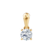 LUXURY 14kt. Gold Anhänger m. Lab Grown Diamant 0,25ct TW/VS2