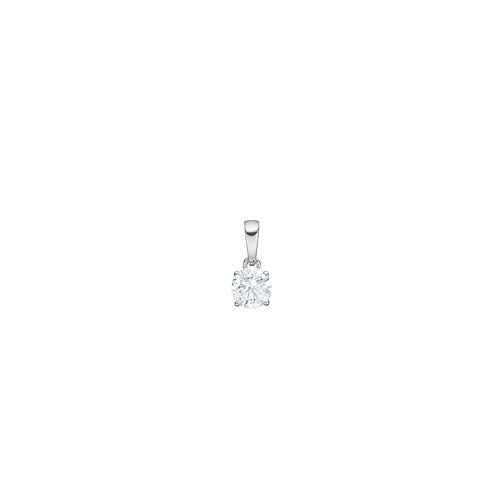LUXURY 14ct. gold pendant w. lab grown diamond 0,25ct TW/VS2