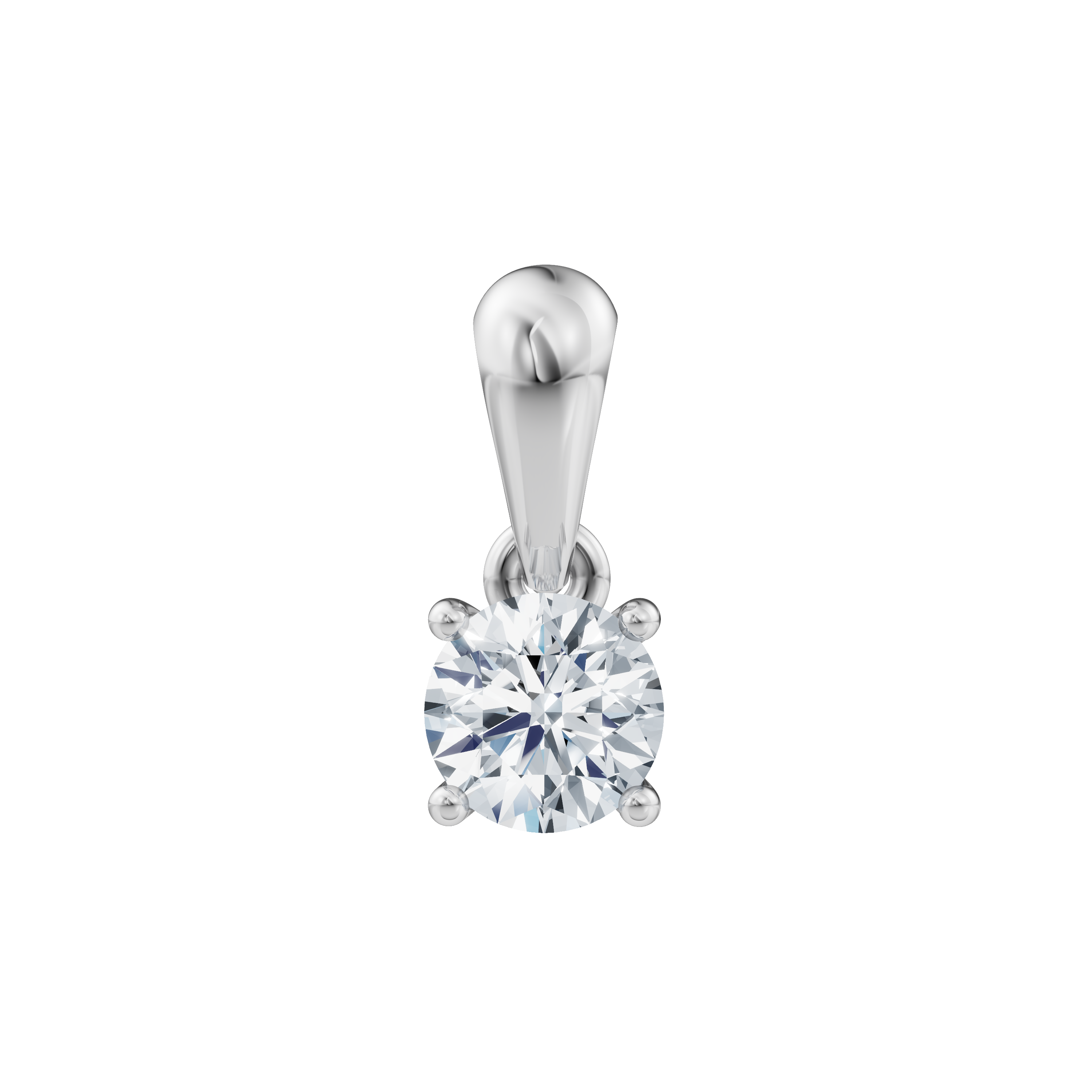 LUXURY 14kt. guldvedhæng m. lab grown diamant 0,25ct TW/VS2
