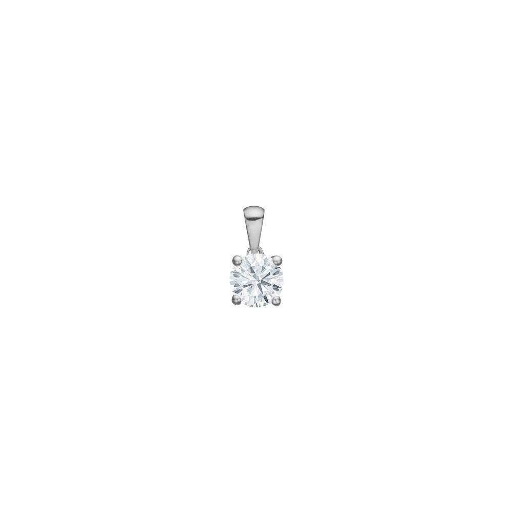 LUXURY 14ct. gold pendant w. lab grown diamond 0,50ct TW/VS2