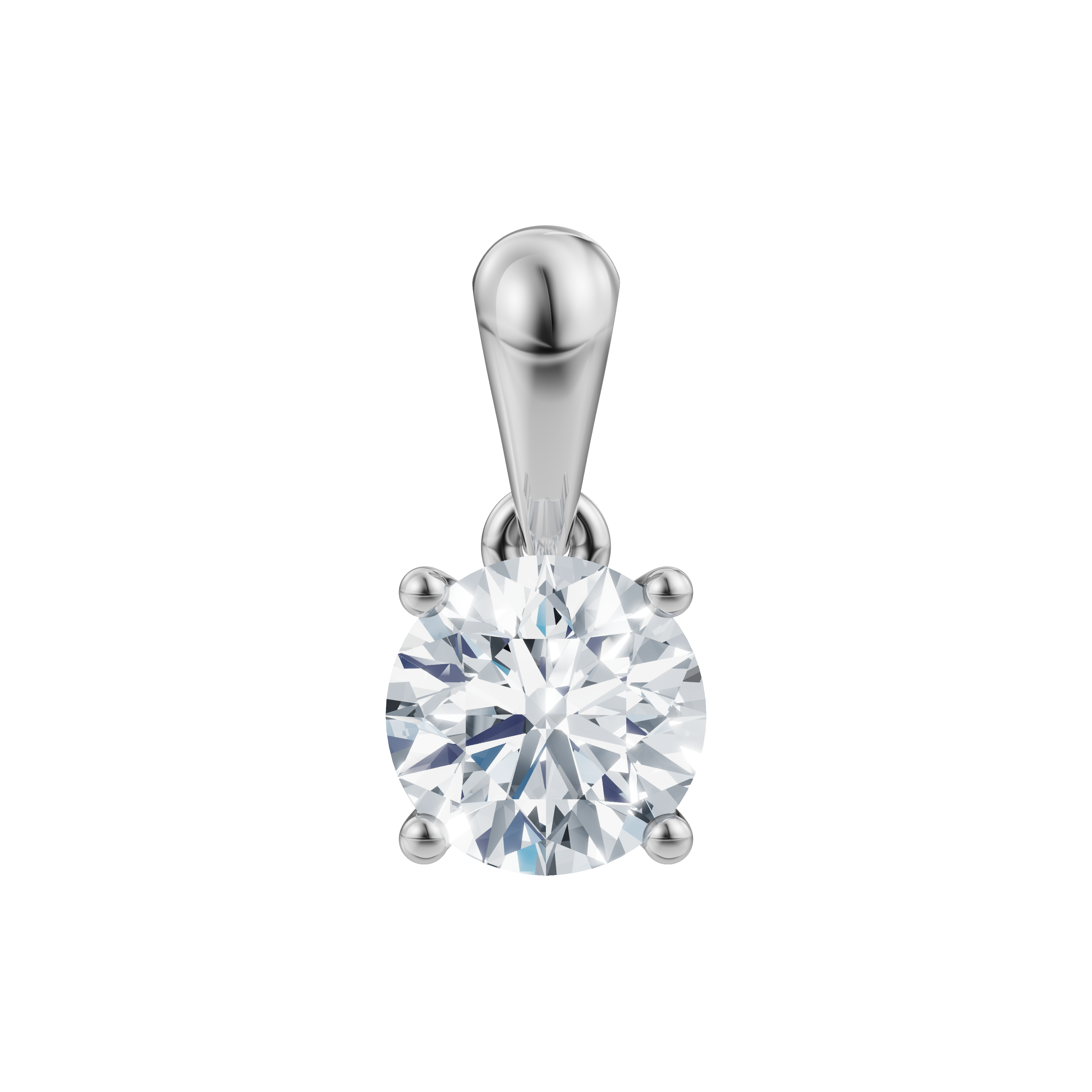 LUXURY 14kt. guldvedhæng m. lab grown diamant 0,50ct TW/VS2