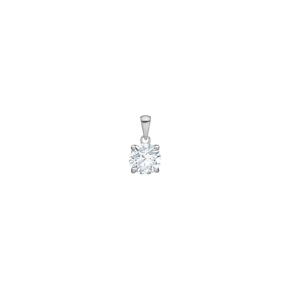 LUXURY 14ct. gold pendant w. lab grown diamond 0,70ct TW/VS2