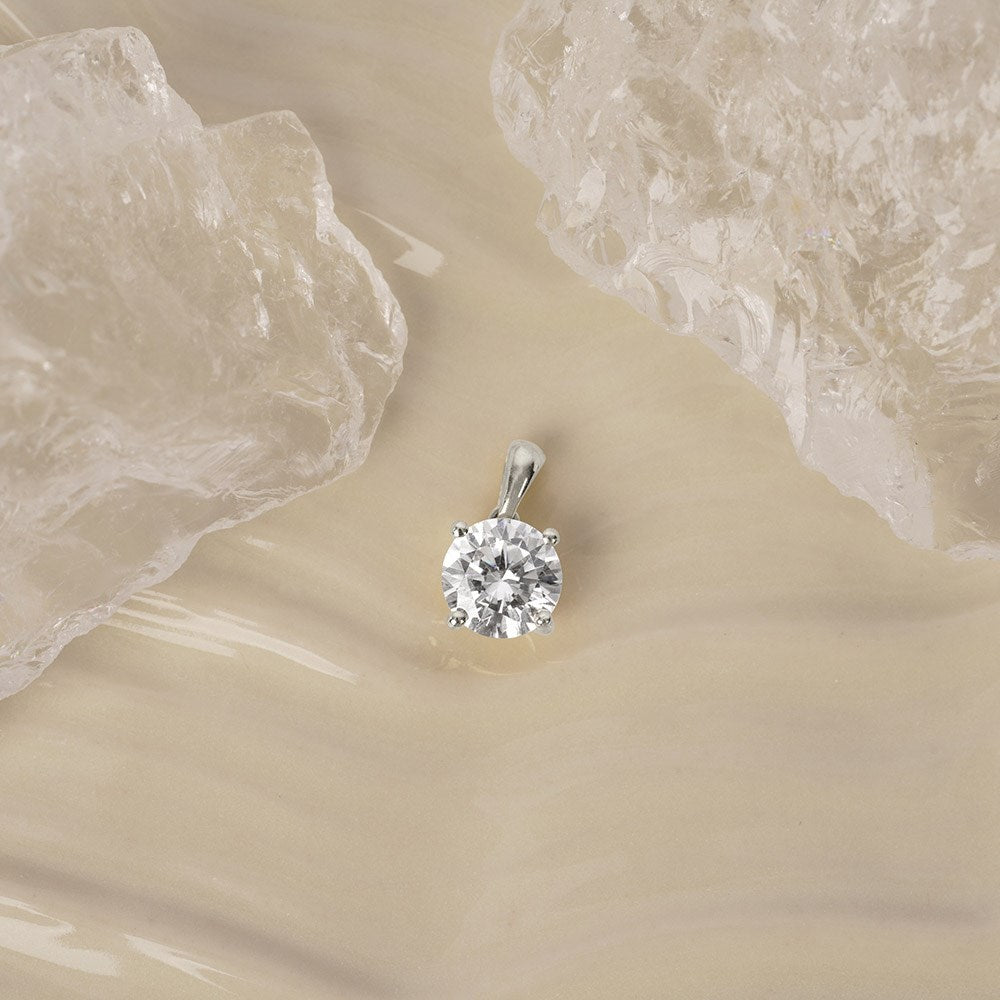 LUXURY 14kt. Gold Anhänger m. Lab Grown Diamant 0,70ct TW/VS2 - Gold