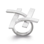 925/- Ring gebürstet