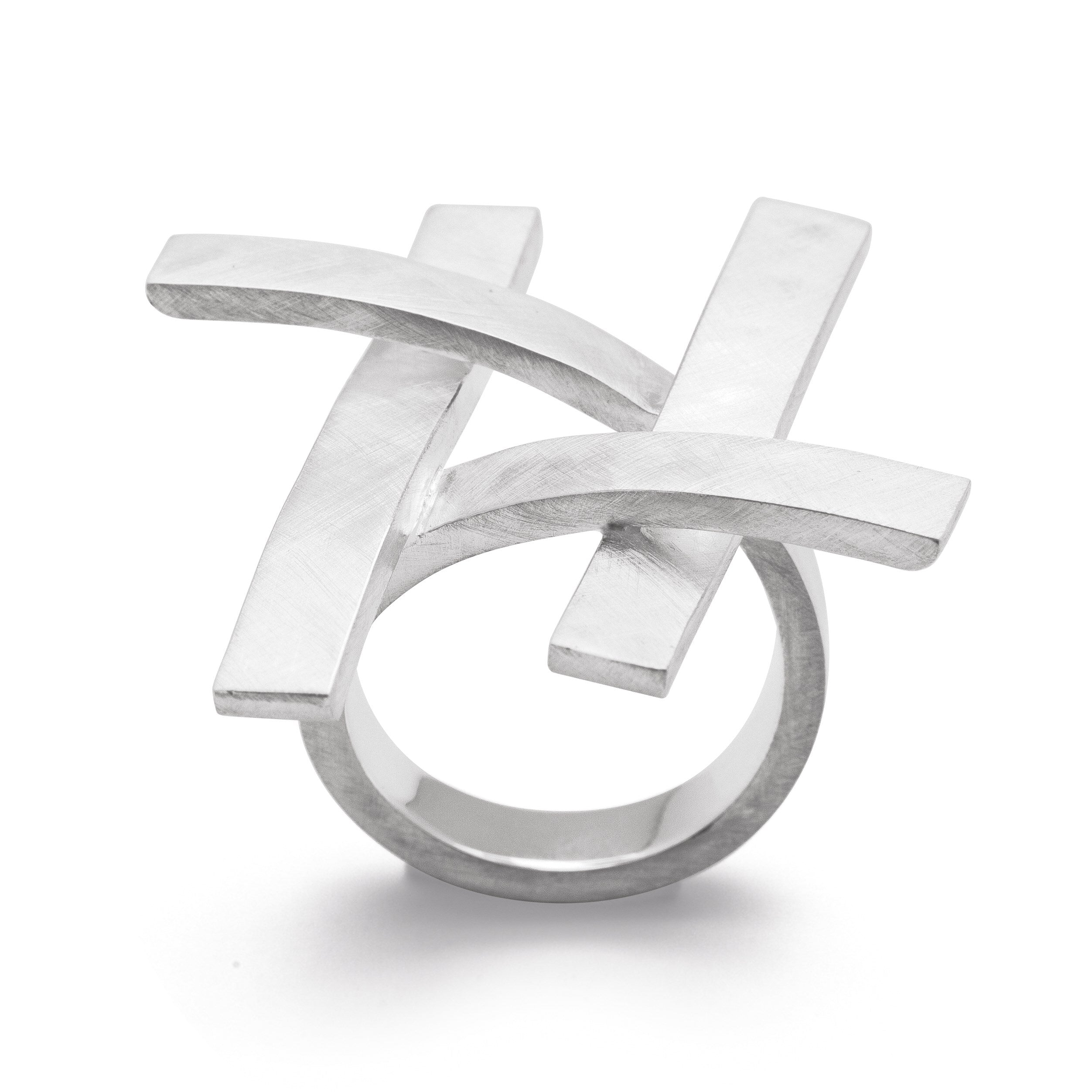 925/- Ring gebürstet