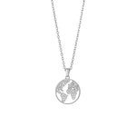Silver pendant ETTANOR 15mm 42+3cm