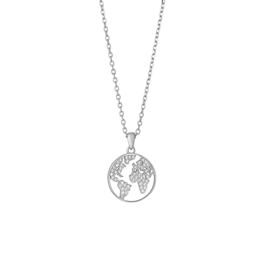 Silver pendant ETTANOR 15mm 42+3cm