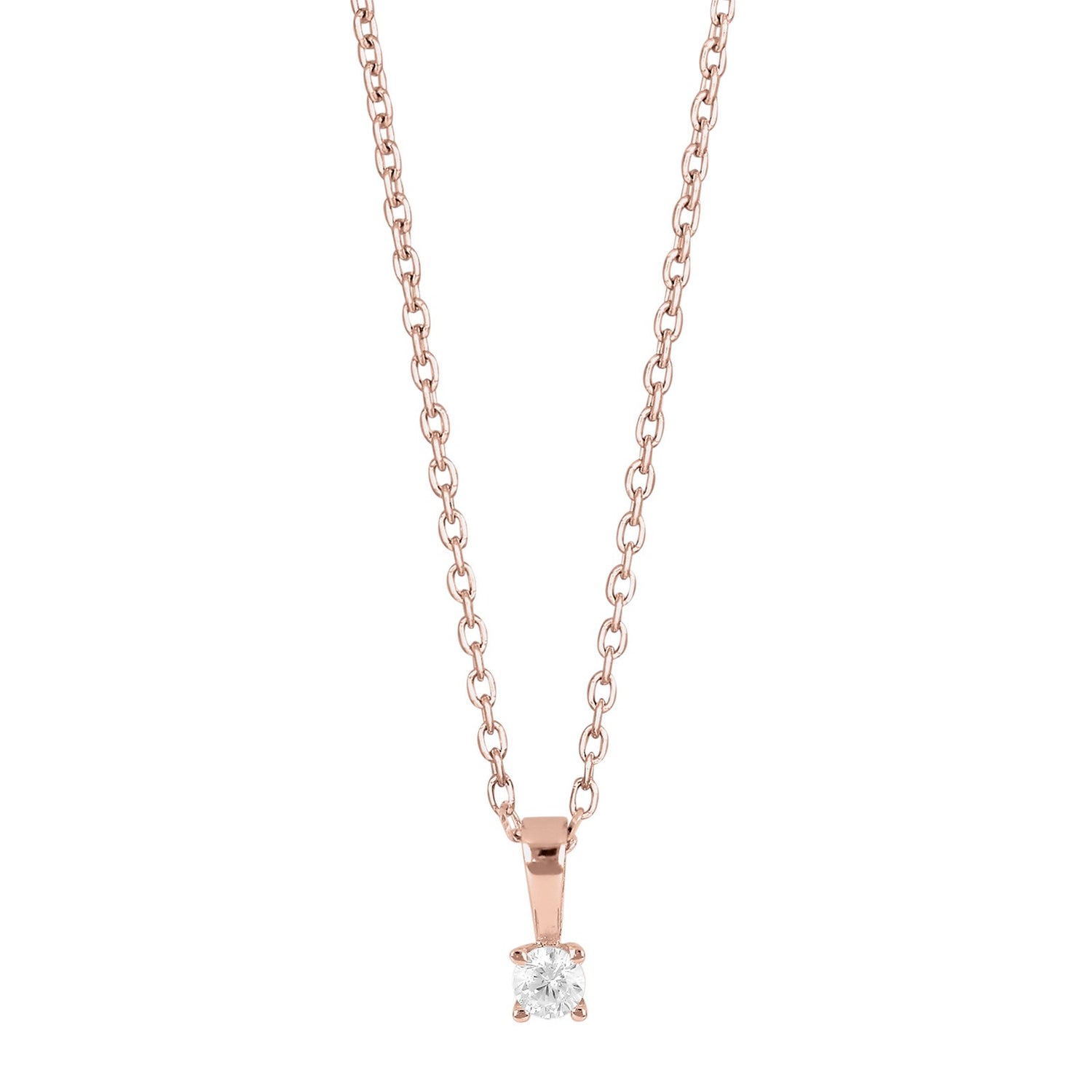 Silberanhänger 3mm Greifer HEGENOR - Rosévergoldet