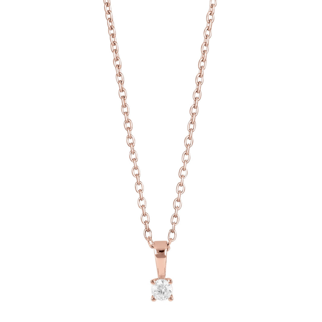 Silver pendant 3mm grab HEGENOR - Rose gold plated