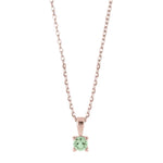 Silver pendant light green 4mm HELENNOR