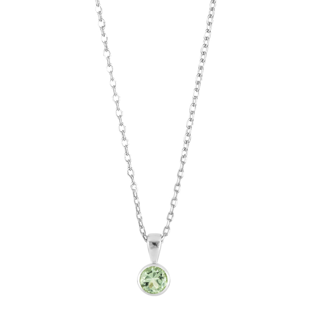 Silberanhänger hellgrün 4mm HILDANOR