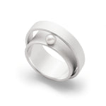 925/- Ring, rho. mat, kulturperle