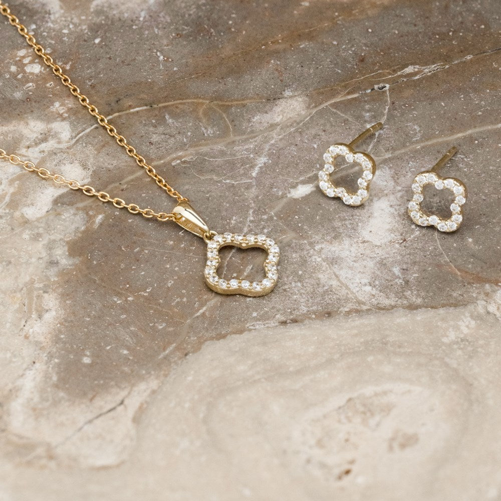 8kt. guldørestikker m/cz