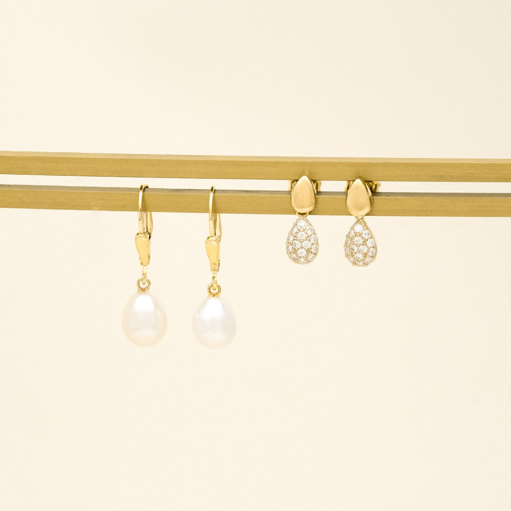 8kt. Guldørebøjle m. FVKP