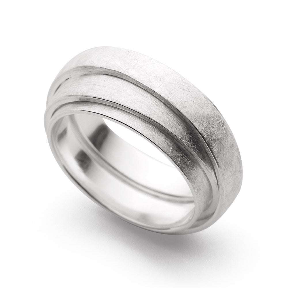 925,- Ring børstet