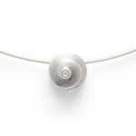 925/- Vedhæng børstet, dia. 0,01CT