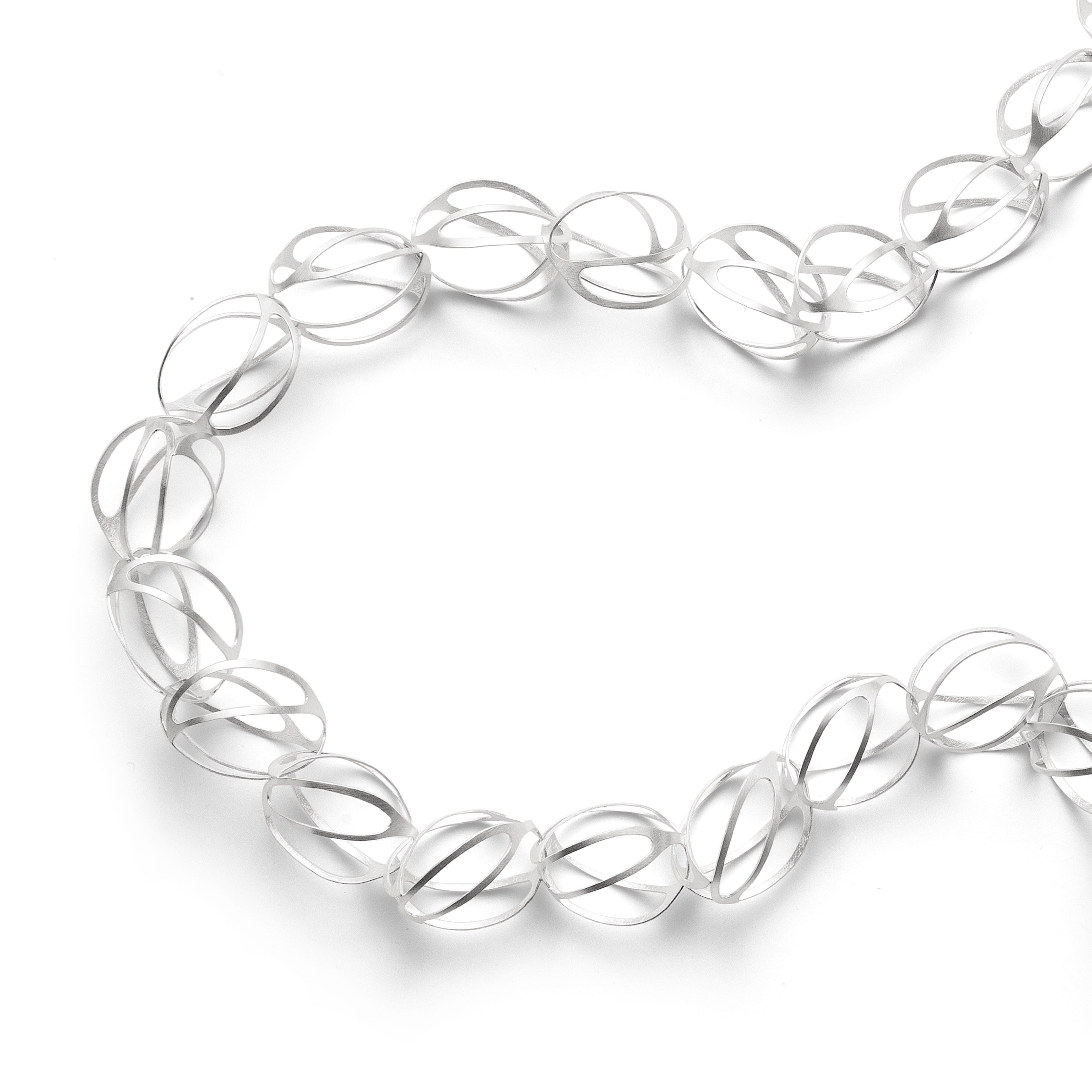 925/- mat collier, 100CM