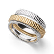 925/- Ring, teils fg. matt/glänzend