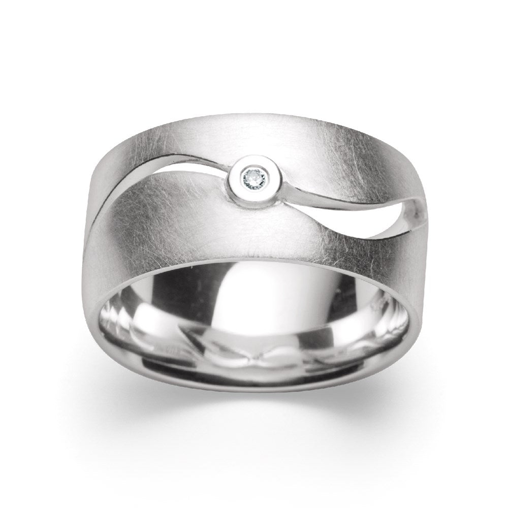 925/- Ringmatte, Durchm. 0,02 CT W-SI2-SI3