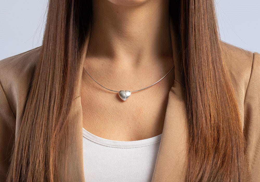 925/- Anhänger mattiert, Durchmesser 0,065ct W-SI - Nicht rhodiniert
