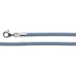 Blå bomuldsrem 925/- karabin43+5cm