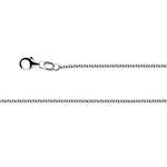 925/- round anchor chain, pol.,lobster,1,5mm,60cm
