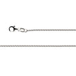 925/- rund ankerkæde karabin, rho 1,5 mm