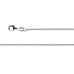 925/- rund ankerkæde karabin, rho 1,5 mm