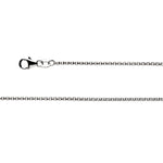 925/- Venezia kæde karabin rho 1,5 mm