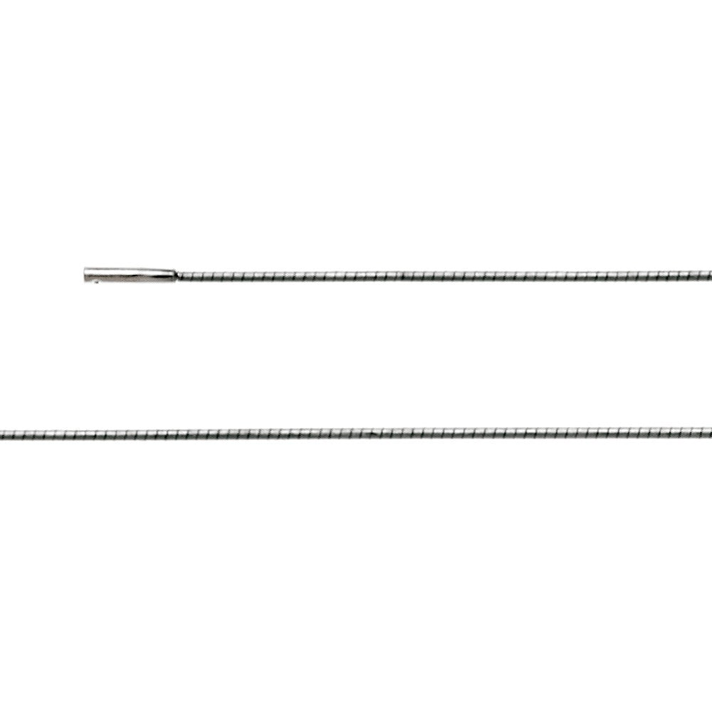 925/- Omega Kette Tonda Bajonettverschluss 1,2mm