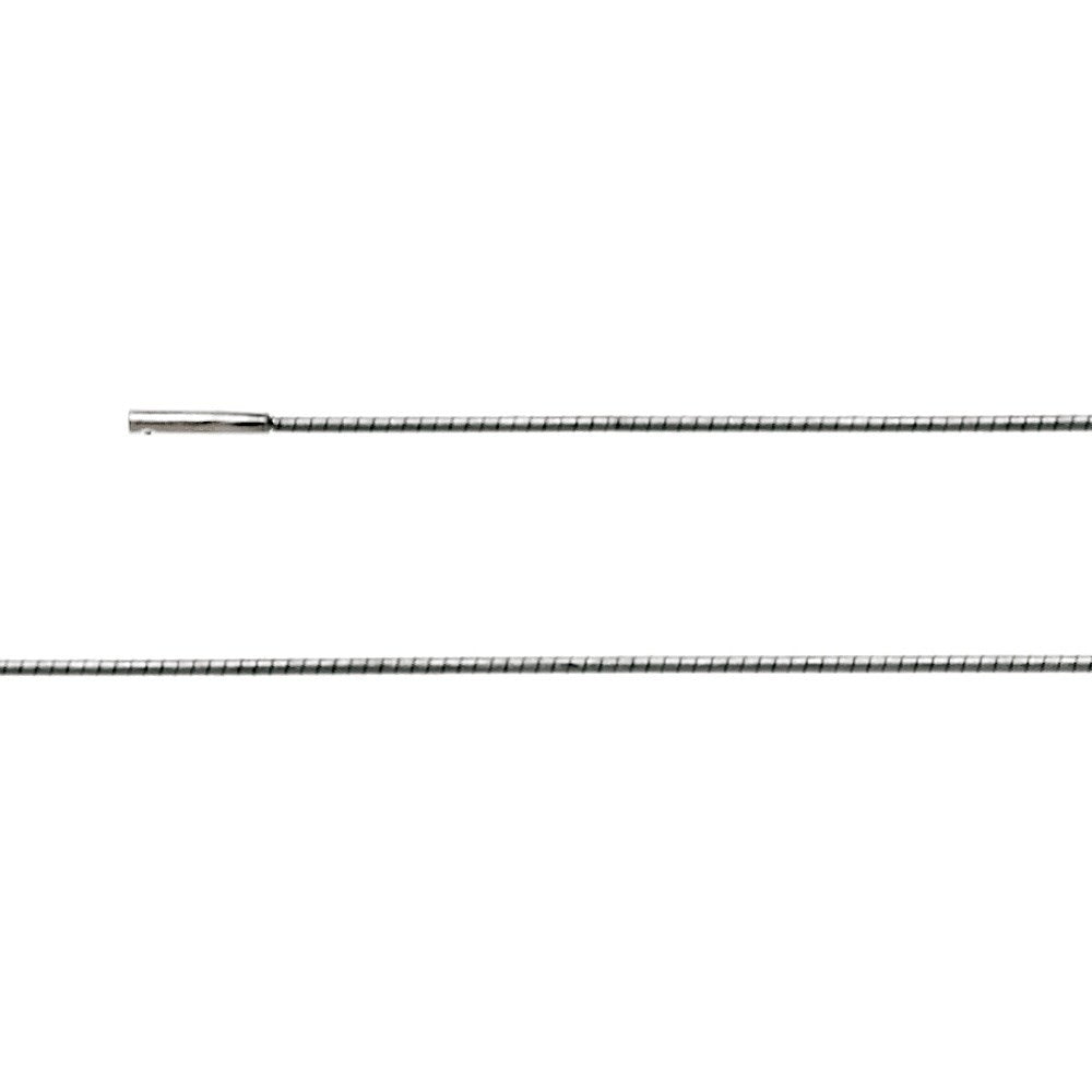 925/- Omega  Tonda Bajonet lås, rho. 1,2 mm, mat