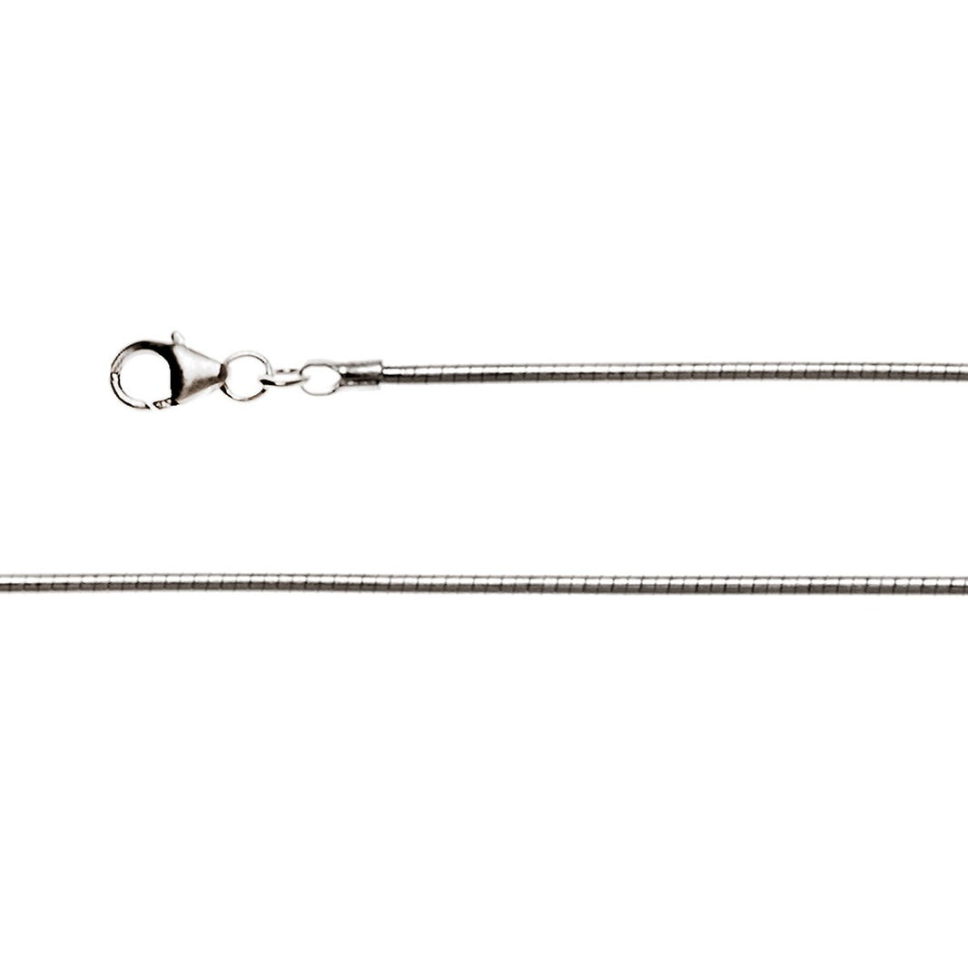925/- Tonda chain, lobsterlock,pol,1,6mm,42cm - 42