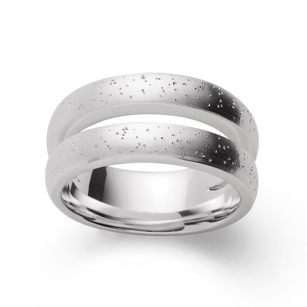 925/- Ring mattiert/dia.beschichtet