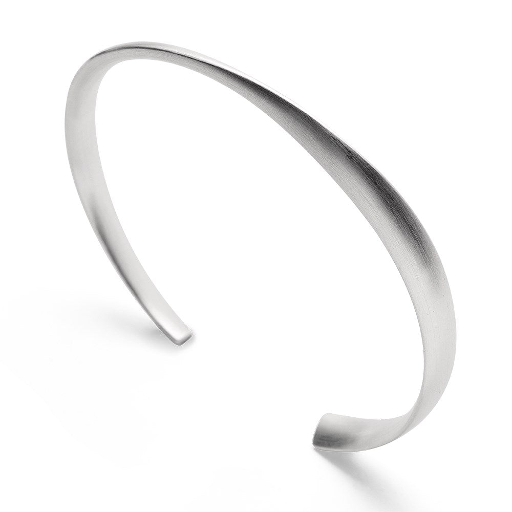925/- Armband, mattiert - Nicht rhodiniert
