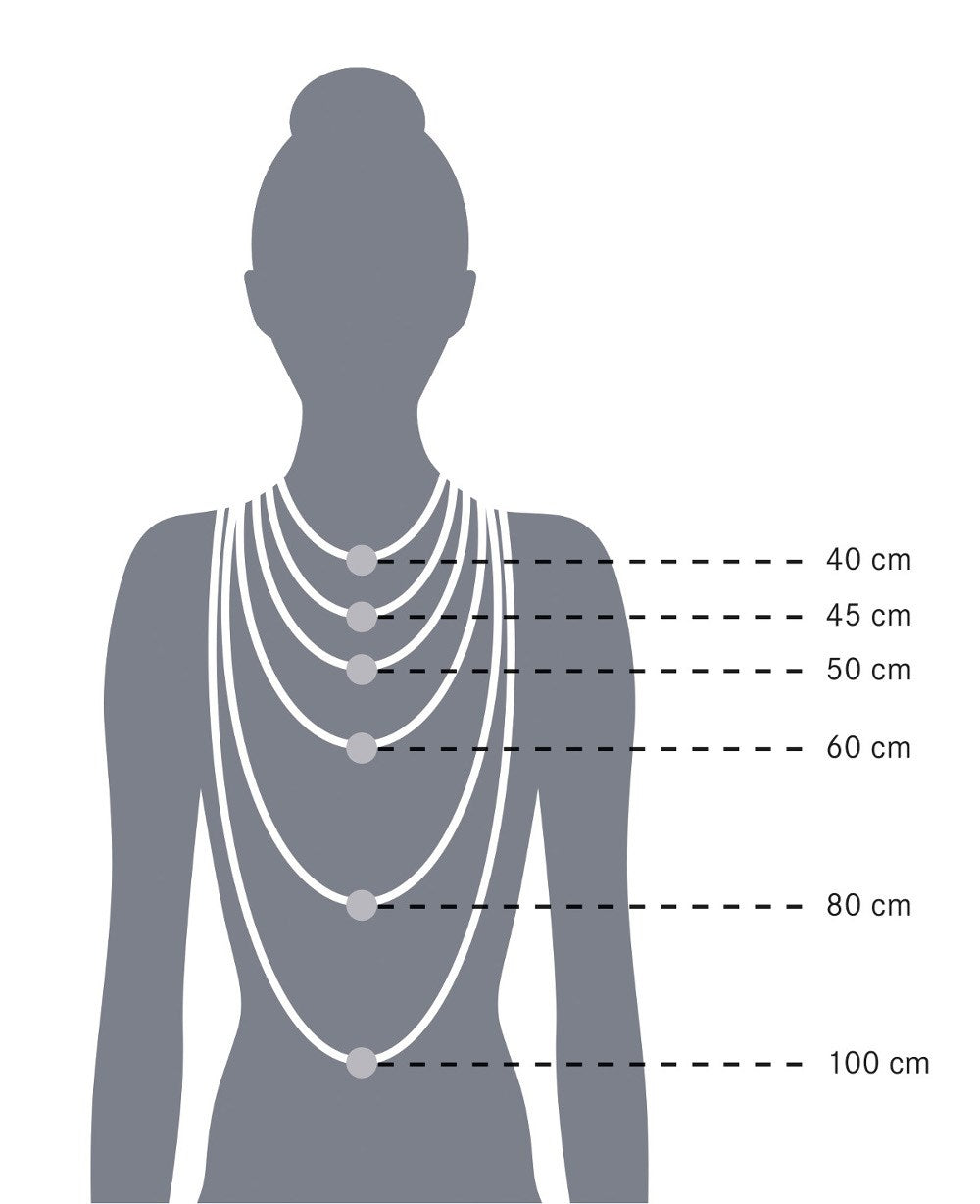 925/- necklace matte, 50cm + 3cm