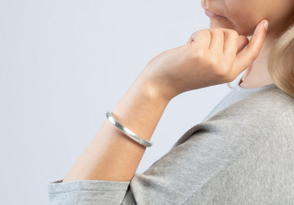 925/- Armband, mattiert