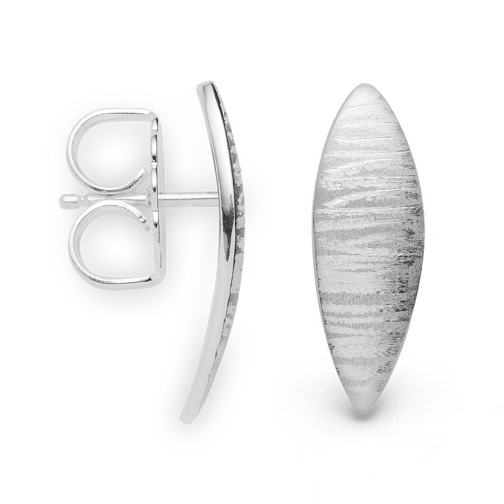 925/- earstud satin/brushed