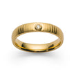 925/- Ring, fg. mattiert/gebürstet, Ø 0,02ct W-SI