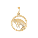 Siersbøl gold plated pendant Capricorn 15mm