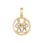Siersbøl gold plated pendant Gemini 15mm
