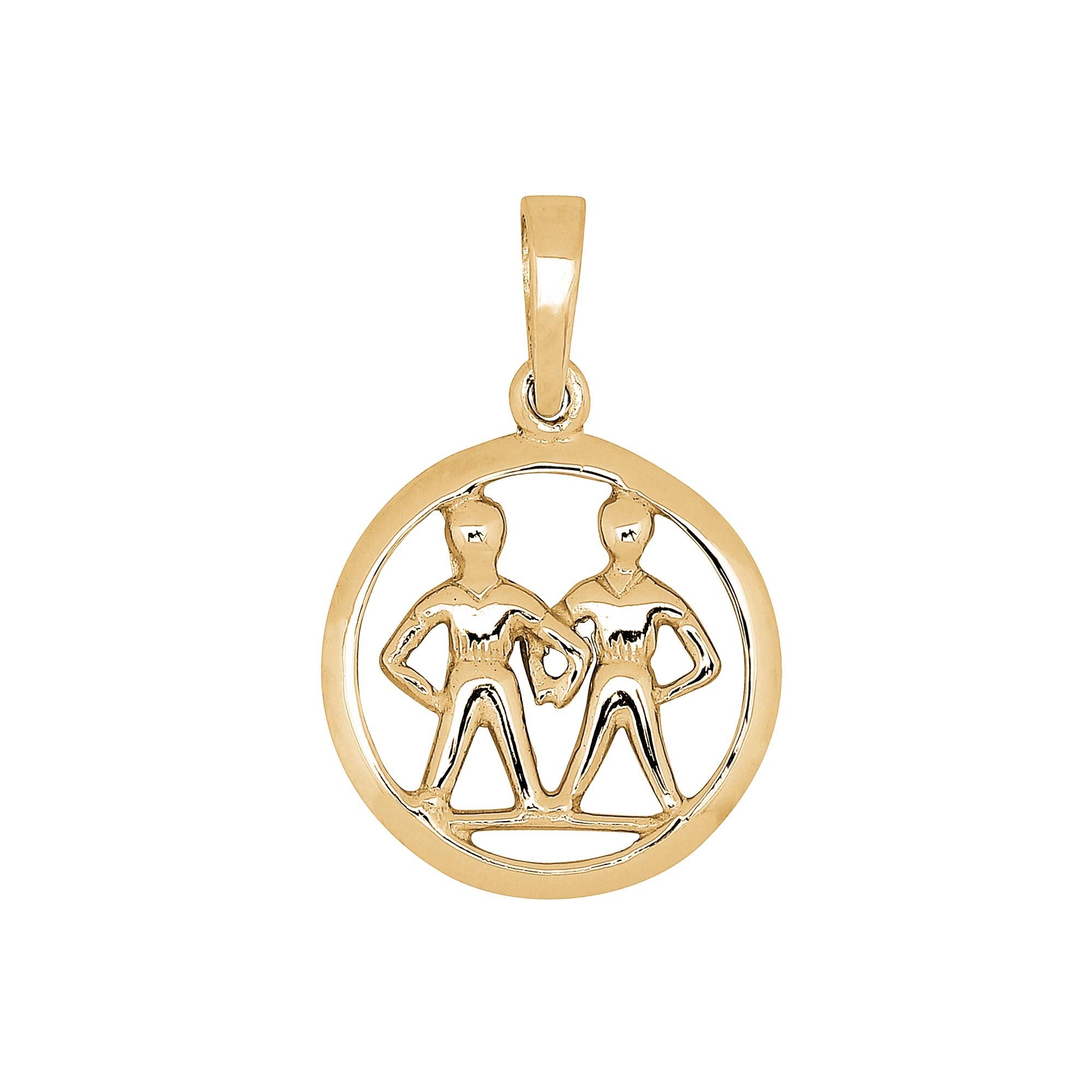 Siersbøl gold plated pendant Gemini 15mm